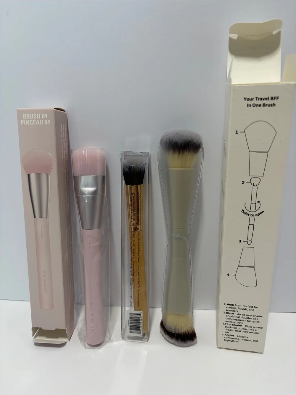 tarte concealer Makeup Brush Kylie 04, glameli 4 in 1 travel new